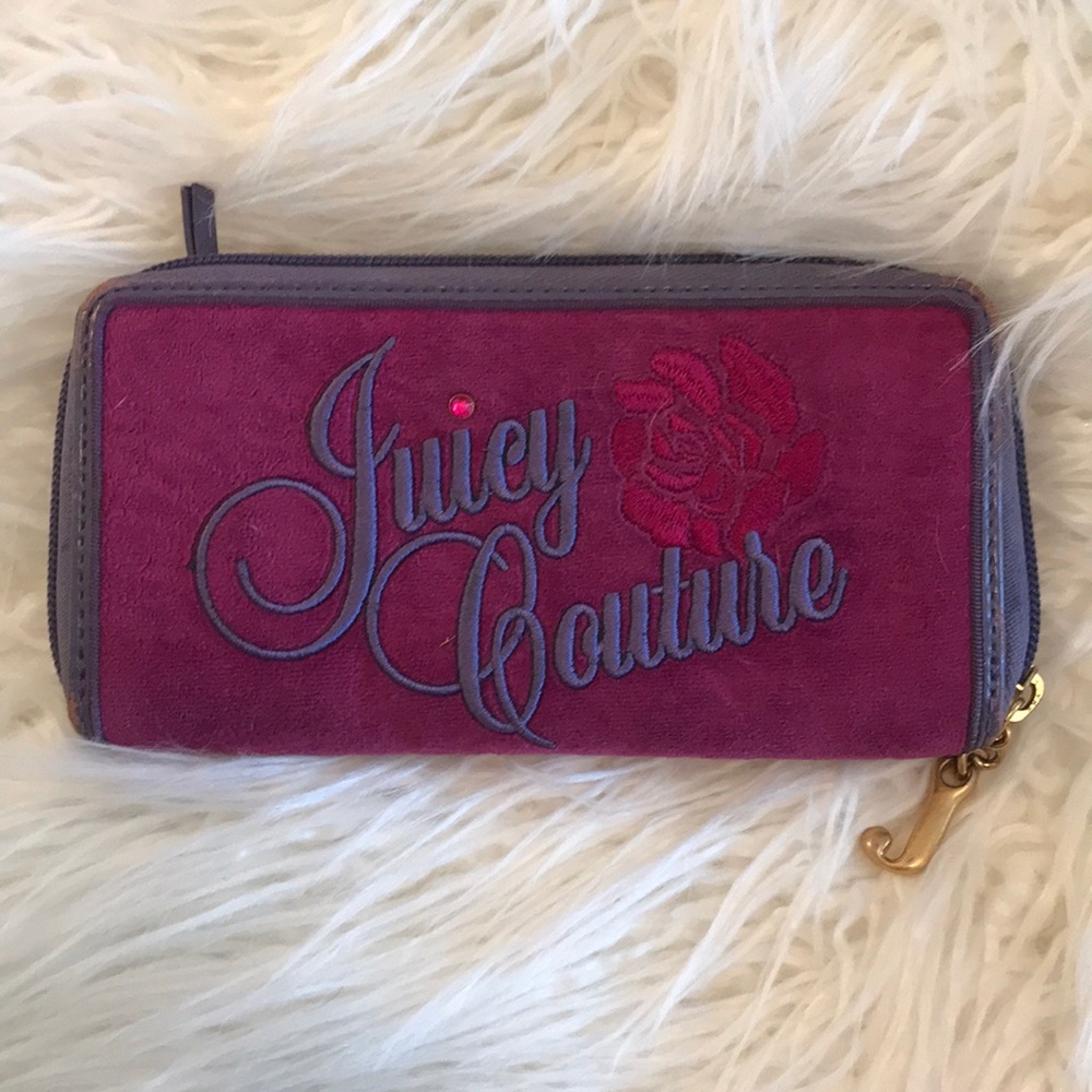Purple Velvety Juicy Couture Wallet